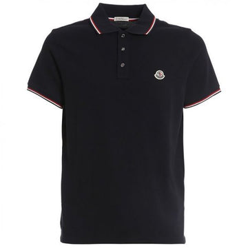 MONCLER 3色トリミングコットンピケポロシャツ 156984447