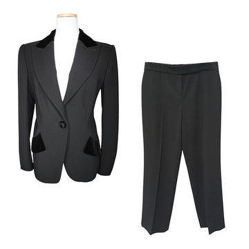 ESCADA Schwarzes Samtbesatz Zwei-Teiler 36 156984685
