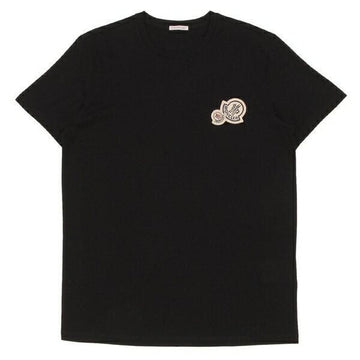 MONCLER Doppel-Logo-Patch Baumwoll-T-Shirt 156986229