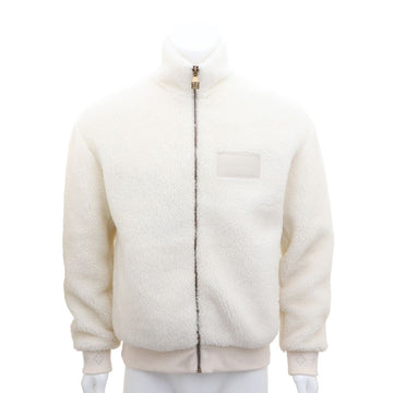 LOUIS VUITTON Leder-Patch-Fleece-Bombwurf-Jacke 1AHUGN 157005404