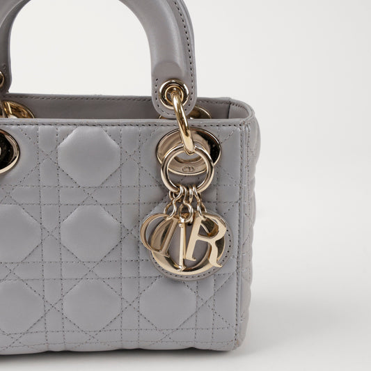 Dior Mini Lady Tote Bag Opaline Grey 156489082 [P]