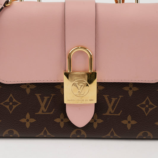 LOUIS VUITTON モノグラム ロッキー BB レザー トート ショルダーバッグ ローズ パウダー 156489139 [P]