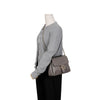 GUCCI Interlocking Leder Top Handle Ketten Schultertasche Grau 156731328 [P]