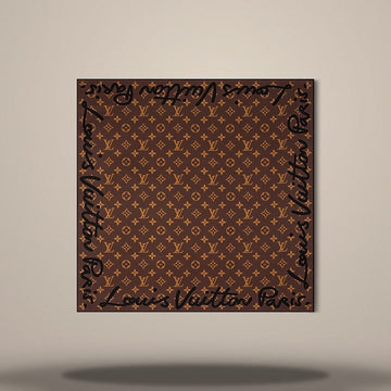 LOUIS VUITTON Schal LV Script Square 55 Schwarz M97939 157009333