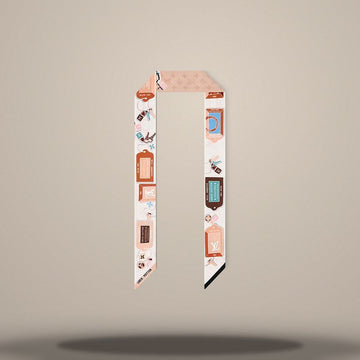 LOUIS VUITTON スカーフ タグ アンド ゴー BB ヴァンドーム ホワイト M98074 157009455
