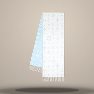 LOUIS VUITTON Reykjavik Cloud Schal Himmelblau M97661 157010015