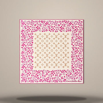 Louis Vuitton Safari Square 55 Scarf Cream M98186 157010052