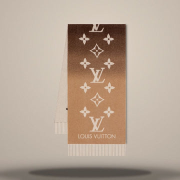 LOUIS VUITTON グラデーションスカーフ190 x 45cm（タッセル付き）M73675 157010104