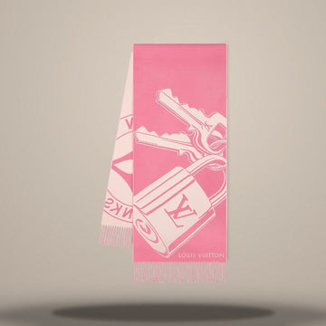 Louis Vuitton Lock and Key Scarf Pink M96823 157027415