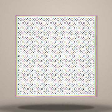 LOUIS VUITTON Tuch LV x TM Monogram Multicolor Weiß M94974 157010177