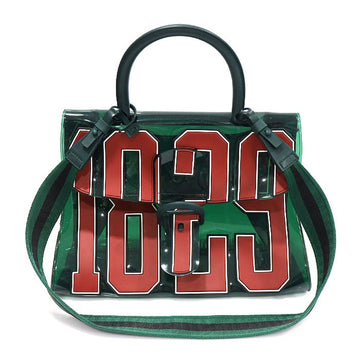 Delvaux Limited Edition Green PVC Rubber THE HERO 1829 Briant Top Handle 2WAY 157016488