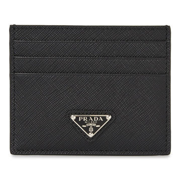 Prada Saffiano Triangle Cardholder 32911265