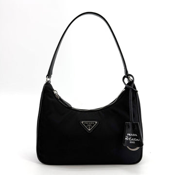 Prada Saffiano Trimmed Re-Nylon Hobo Bag 1NE204 157018387 [P]
