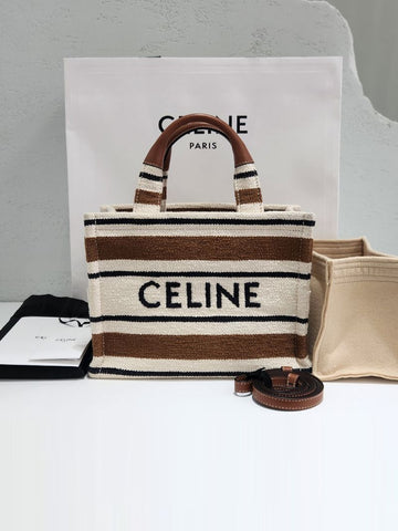 CELINE Kabas Tais Streifen Kleine Tote Schultertasche 199162FO2 157020116