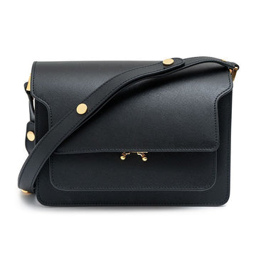 MARNI Trunk Medium Bag in Schwarz Saffiano-Leder 57368507