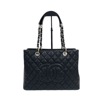CHANEL キャビア グランドショッピング シルバーチェーン ショルダーバッグ H00319 157021547