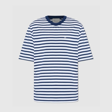 AMI Striped Box Fit Short Sleeve T-Shirt 157026567