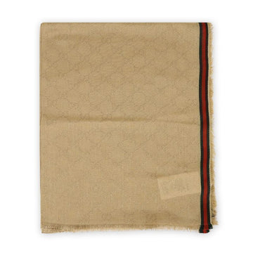 GUCCI GG Logo Jacquard Schal (Beige) 795284 4G483 9566 125307724