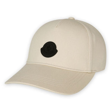 Moncler Men's Ecru Logo Patch Baseball Cap (Beige) 3B00026 0U082 21E 129117058