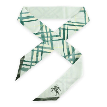 BURBERRY Damen Karomuster Seidenschal (Grün) 8102100 C1788 133010696