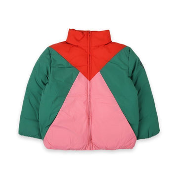Bobo Choses Kids Color Block Anorak Padded Jacket (Pink/Green) B225AC126 991 147430388