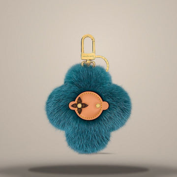 Louis Vuitton Vivienne Fur Key Holder Blue M03820 157027402