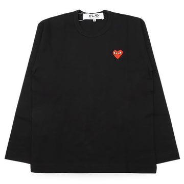COMME DES GARCONS レッドハートワッペンロングスリーブTシャツ 151802359