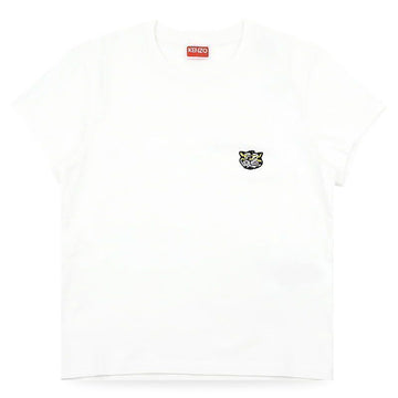 Kenzo Women's Wild Tiger Embroidery Patch Short Sleeve T-shirt (White) FG52TS2164SO 02 152921273