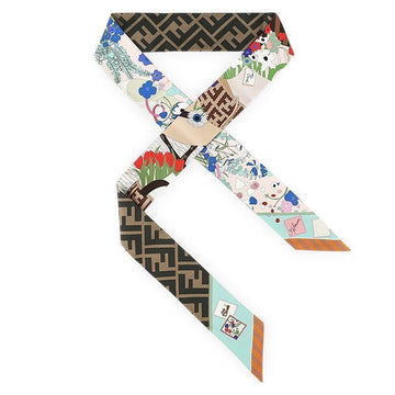 FENDI Seidenschal mit Floral-FF-Druck 157019267