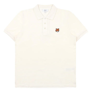 MAISON KITSUNE Herren Foxhead Patch PK Kurzarmshirt (Beige) PM00209KP0002 0063 157020113