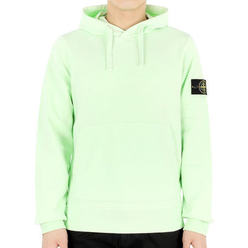 Stone Island 23 S/S Stone Men's Wappen Patch Cotton Hooded Sweatshirt (Light Green) 101564151 V0052 54741733