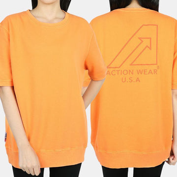AUTRY Matchpoint Round Neck Short Sleeve Top (Orange) 1254 54758210
