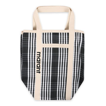 ISABEL MARANT ワーデンストライプトートバッグ (マルチブラック) PP0020FA A1X17M MUBU 73022000