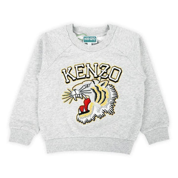 Kenzo Kids Tiger Logo Sweatshirt (Gray) K60323 A47 75393032