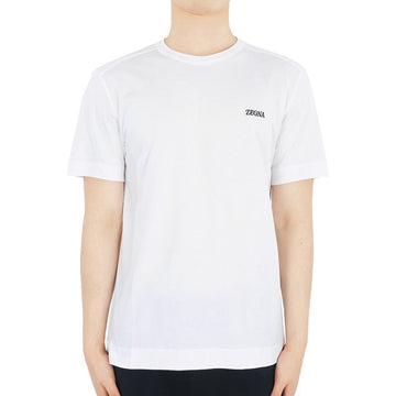 Zegna Chest Logo Short Sleeve T-Shirt (White) E7360A5 B760 N00 76030311
