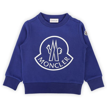 MONCLER Kids Wappen Druck Sweatshirt (Blau) 8G00011 899PS 758 94006228