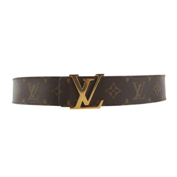 LOUIS VUITTON M9608 モノグラム LV イニシャル ゴールド メンズ ベルト 85 37294K-2 157027919