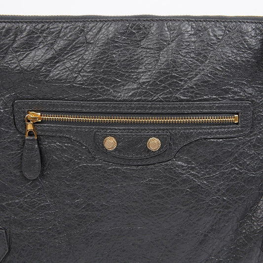 Balenciaga Gray Leather Giant Clutch Bag 156974868