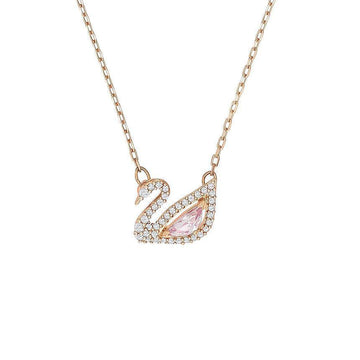 Swarovski Dazzling Swan Necklace Pink 5469989 30939858