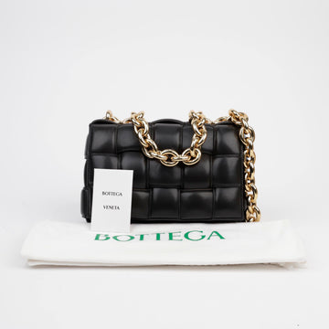 Bottega Veneta Intrecciato Black Leather Shoulder and Crossbody Bag 156509740