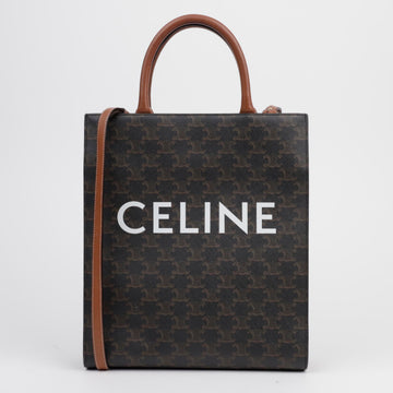 CELINE スモール バーティカル カバス トートバッグ タン 156509889
