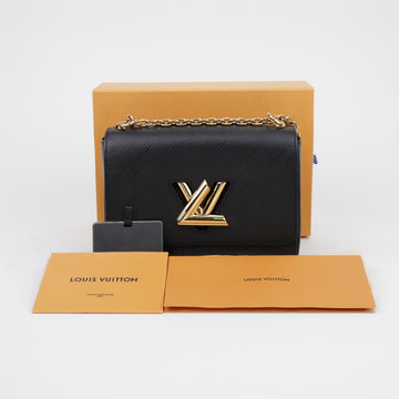 Louis Vuitton Twist Epi MM Tote Bag Black 156724641