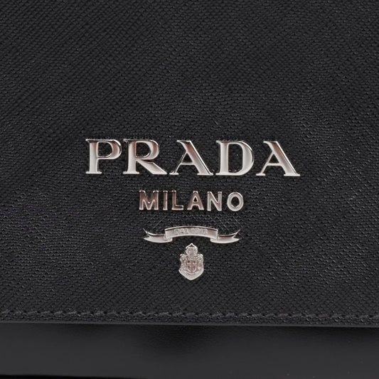 PRADA Schwarze Saffiano Leder Ketten Mini Schultertasche 156797861 [P]