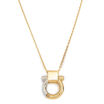 SALVATORE FERRAGAMO Gancini Anhänger Halskette 76-0585-GD 755758 63407823