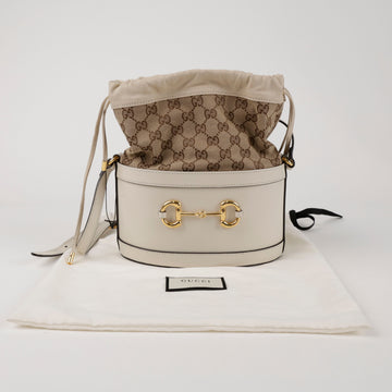 GUCCI ホースビット 1955 バケットバッグ ホワイト 156512538