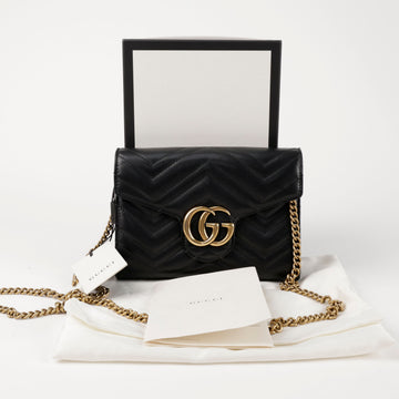 Gucci GG Marmont Mini Chain Shoulder Crossbody Bag 156729253