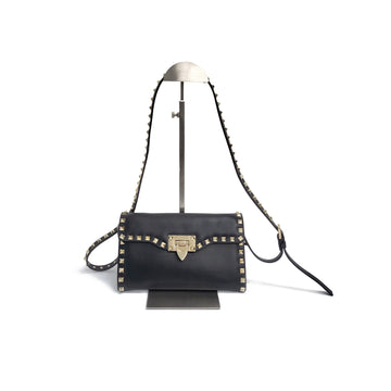 Valentino Garavani Leather Mini Crossbody Bag Black UW2P0Q48 157029063