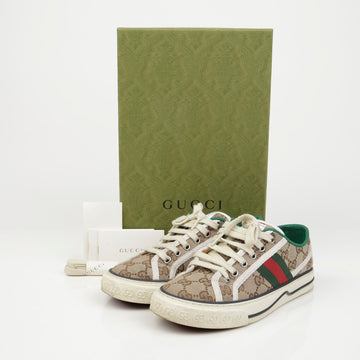 GUCCI テニス キャンバス スニーカー ベージュ 156977817