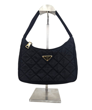 PRADA Nylon Dreieckslogo gesteppte Hobo-Tasche 157029843