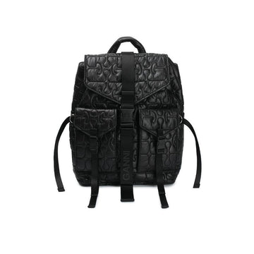 Ganni Women's Quilted Ritech Backpack Black B2080004-099 157030380